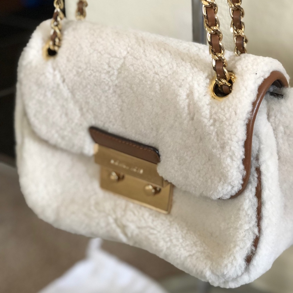 Michael Kors Shearling Handbag - Picture 2 of 8
